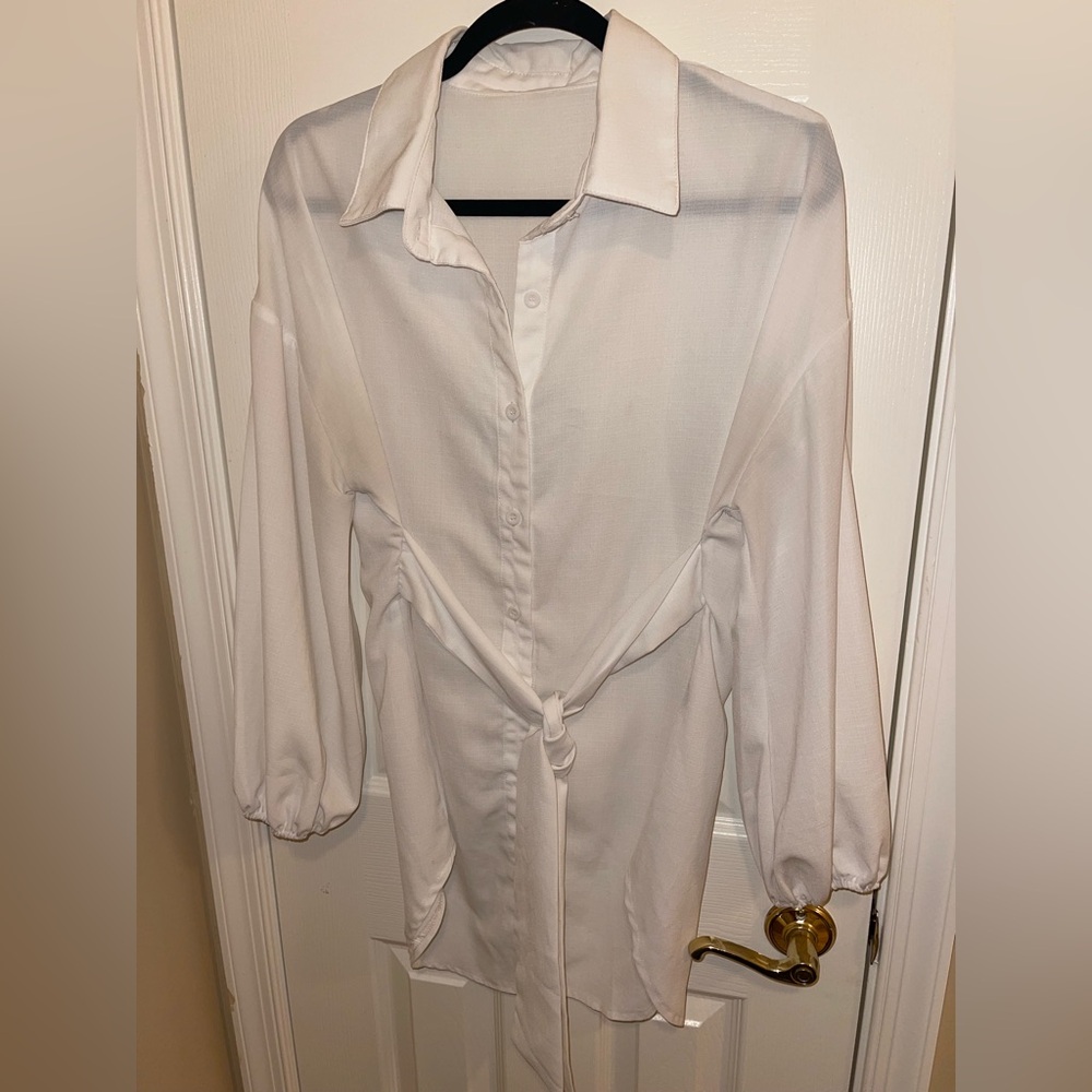Elegant White Button Down Shirt